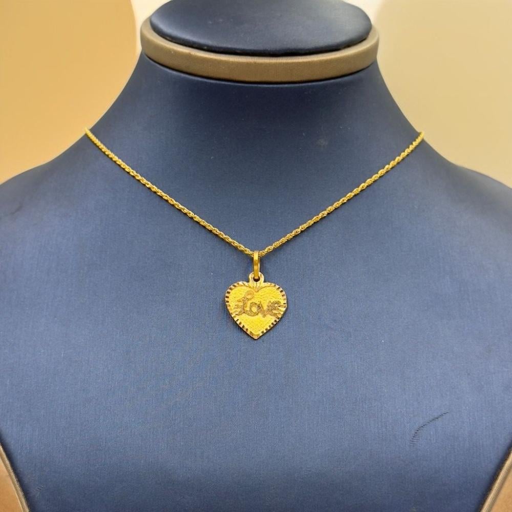 Necklace Heart Gold 21K