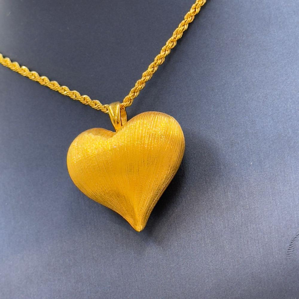 Necklace Heart Gold 21K