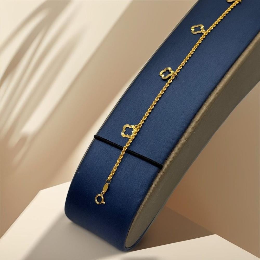 اسوارة وردة ذهب عيار 21