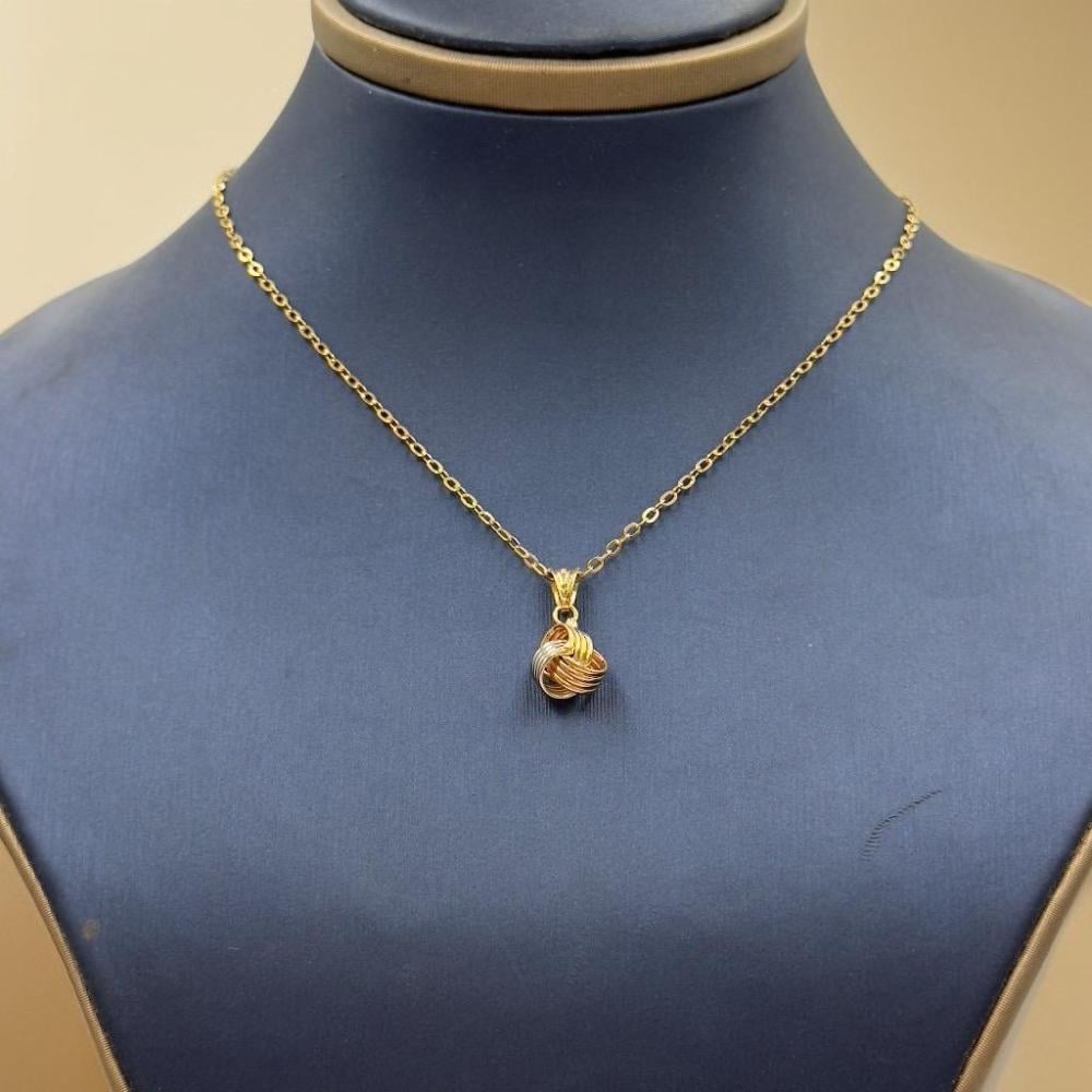 عقد ذهب ناعم عيار 18 - مجوهرات قصر المدينة للذهب - الدمام