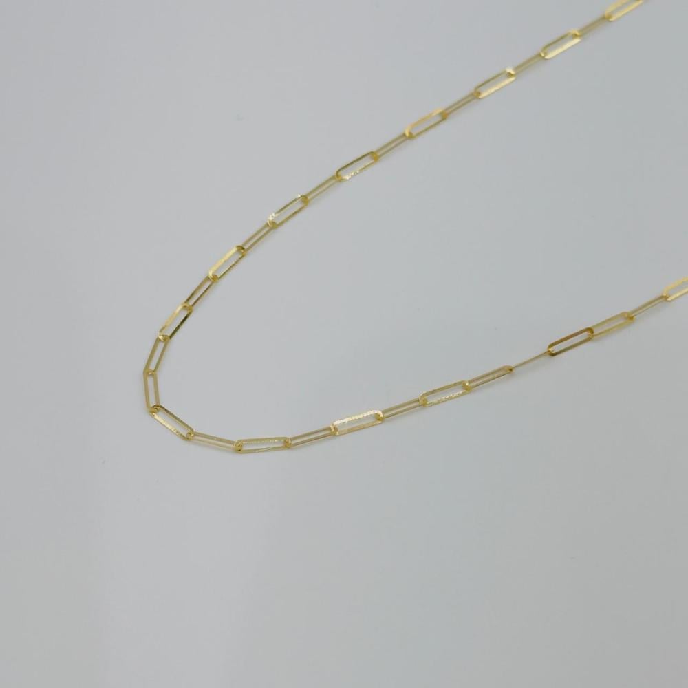アクセサリー 18k Saudi Gold Paper Clip Necklace Necklace Paperclip Gold 18K - Madina jewellery - KSA