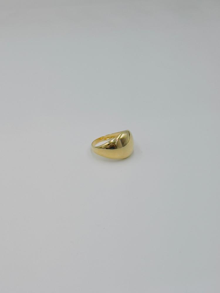 خاتم ذهب عيار 18 عريض - مجوهرات قصر المدينة للذهب - الدمام