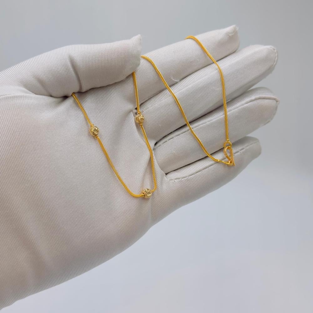 عقد كرات ذهب عيار 21