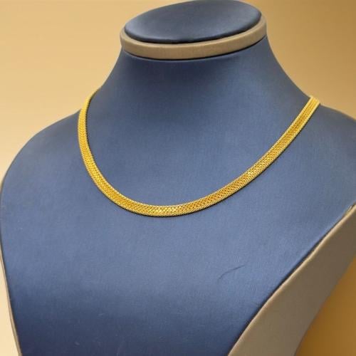 Paperclip gold necklace - Madina jewellery - KSA
