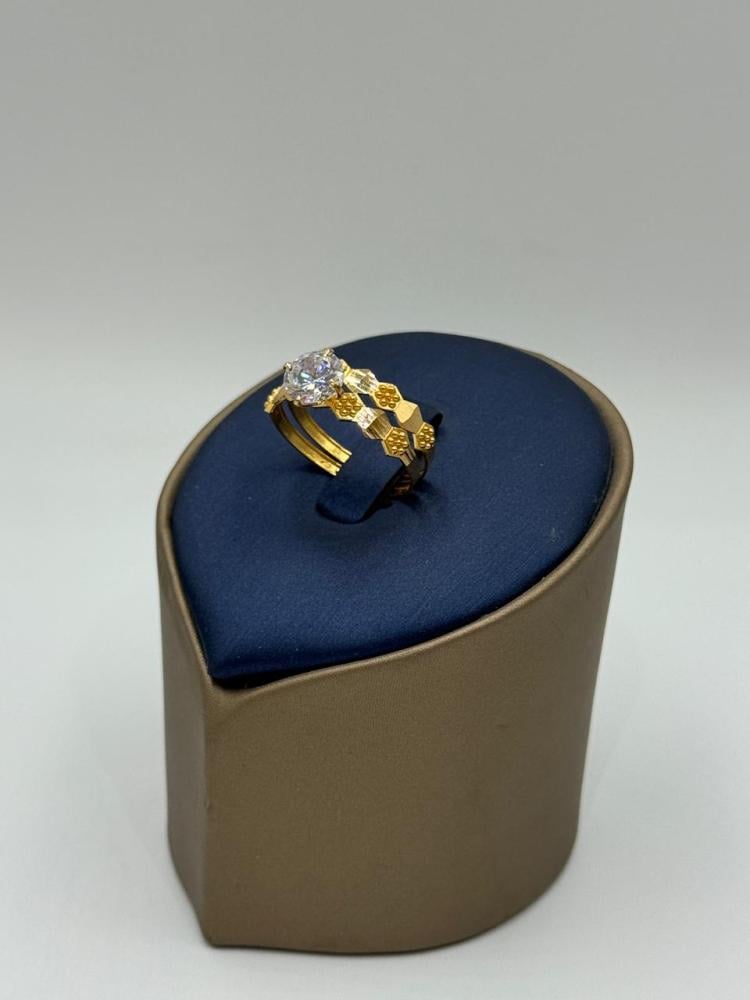 خاتم خطوبة شومية ذهب عيار 21