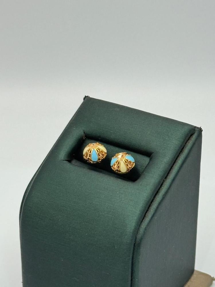 حلق ذهب عيار 21