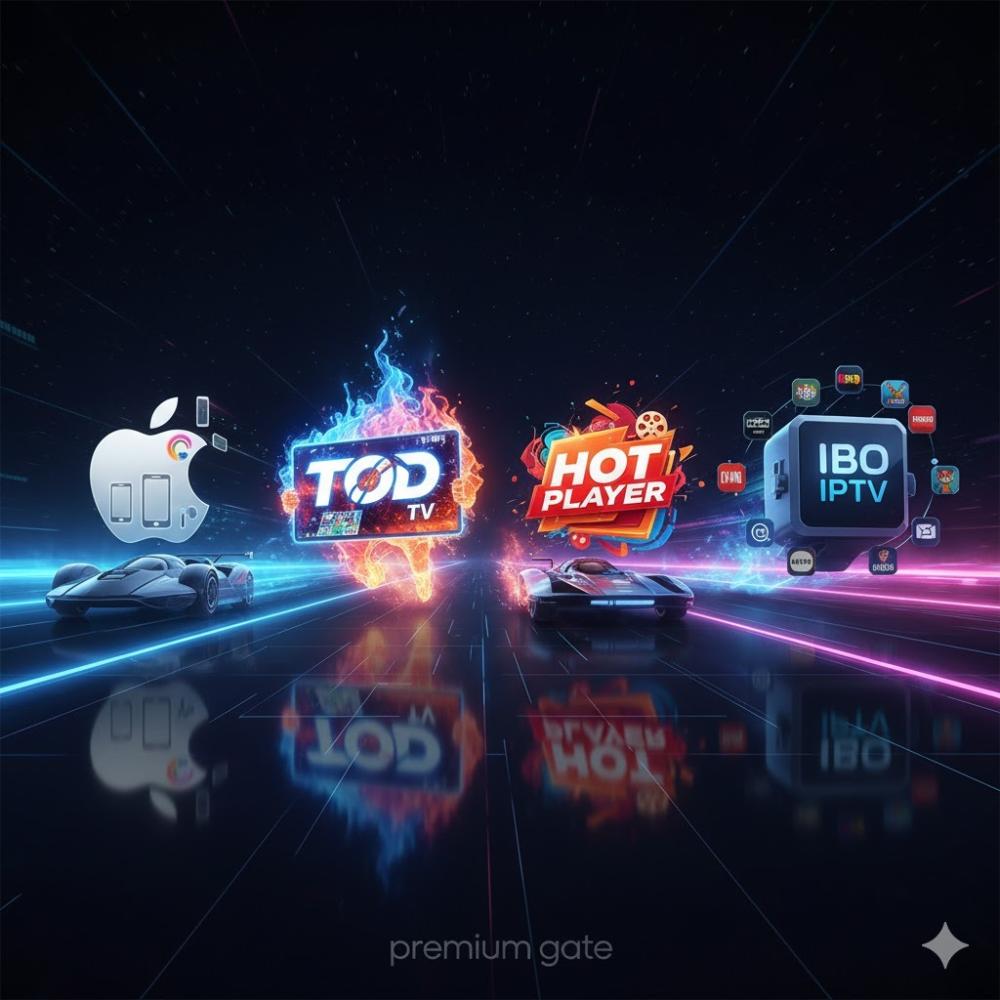صوره قارن بين Apple One، TOD TV، Hot Player، واشتراكات IBO IPTV