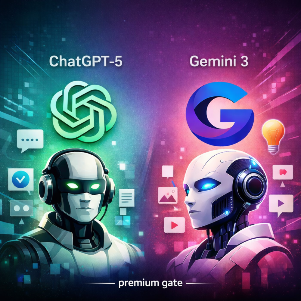 مقارنة شات جي بي تي 5 وجيميناي 3: أيهما الأفضل بعد التحديث الأخير