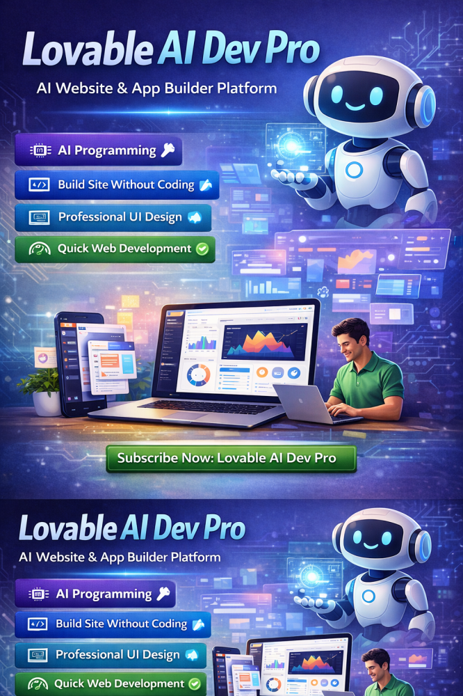 منصة تطوير ذكية لبناء مواقع وتطبيقات بالذكاء الاصطناعي