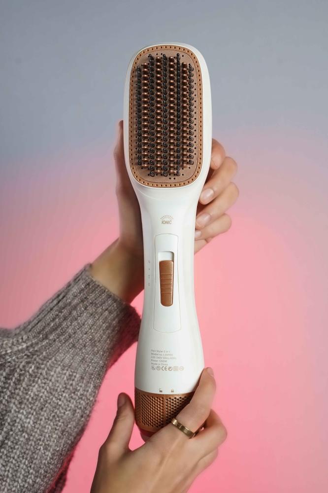 فرشاة شعر سوبر 2 في 1 سراميك بتقنية الايونات 1200 واط