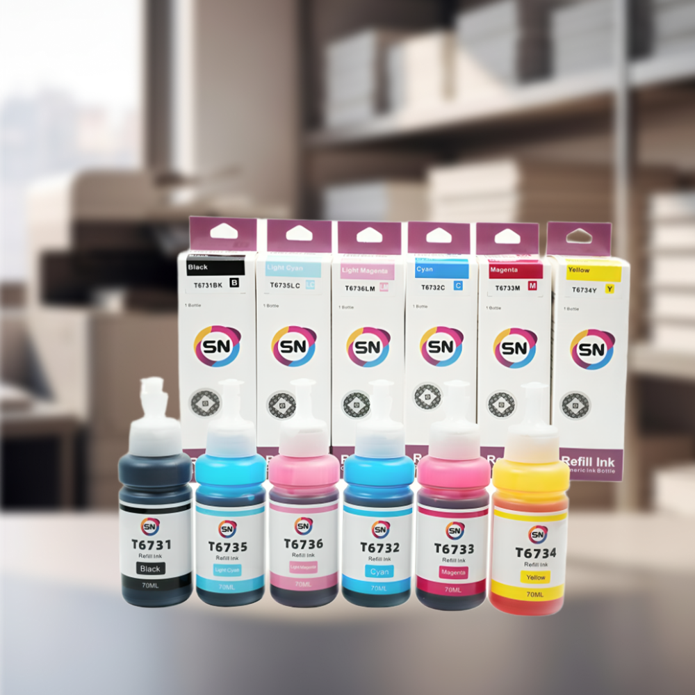 حبر سائل SN متوافق T-673- طقم