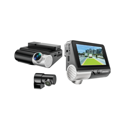 داش كام جيبل 90mai - كاميرا سيارة ثنائية العدسات بدقة 4K + 1080P مع GPS وواي فاي – رؤية ليلية متقدمة وتسجيل أمامي وخلفي ومراقبة 24 ساعة