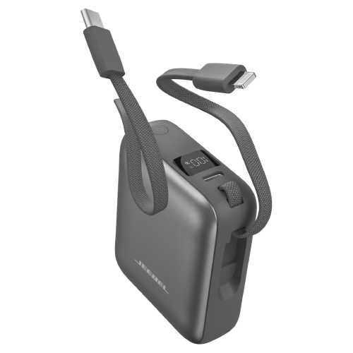 باور بانك جيبل 10000mAh مع شحن سريع 22.5W وكابل مدمج