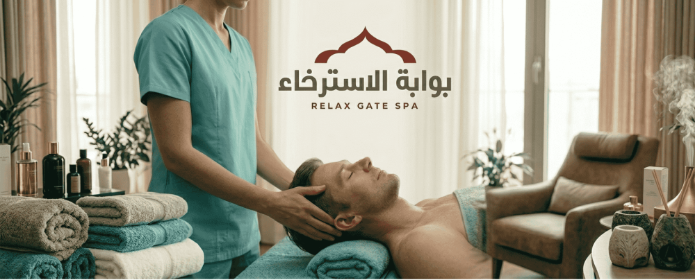 مساج الرأس والكتف للرجال لتخفيف الصداع سبا بوابة الاسترخاء