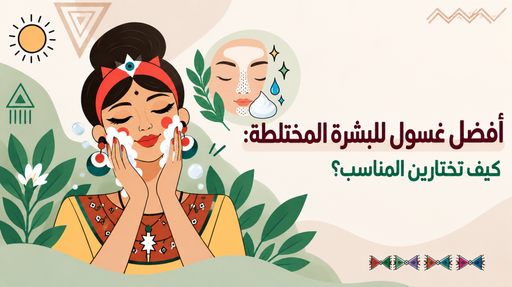 أفضل غسول للبشرة المختلطة