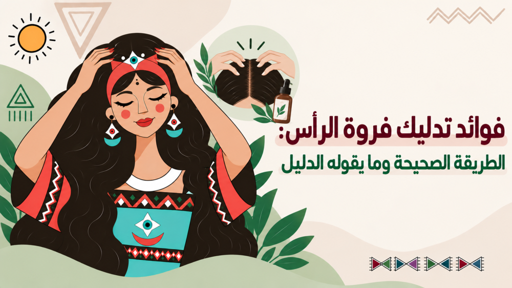 فوائد تدليك فروة الرأس