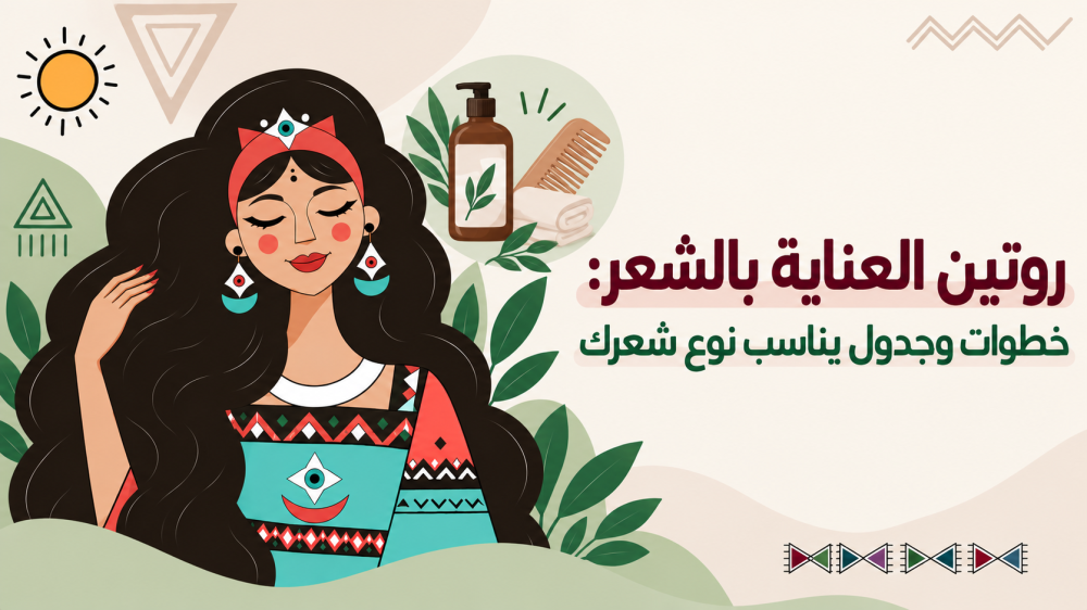 روتين العناية بالشعر: خطوات وجدول يناسب نوع شعرك