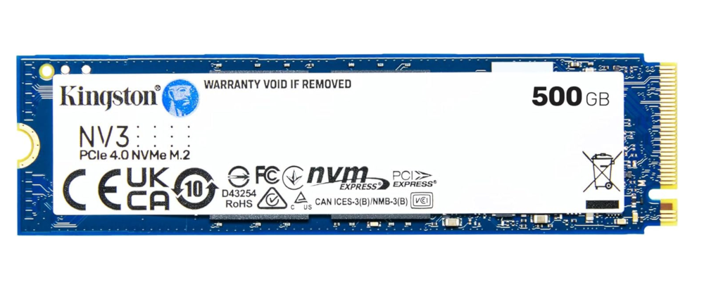 Kingston NV3 NVMe PCIe 4.0 Internal SSD 500GB