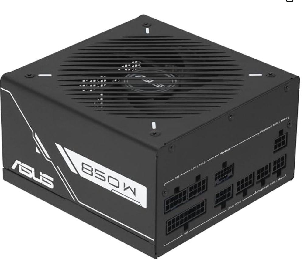 ASUS PRIME POWER SUPPLY TO FIT  AP-850P 80+ Plus 850W PCIe 5.0 and ATX 3.0