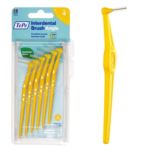 فرش مابين الأسنان مائلة ناعمة ANGLE YELLOW BLISTER