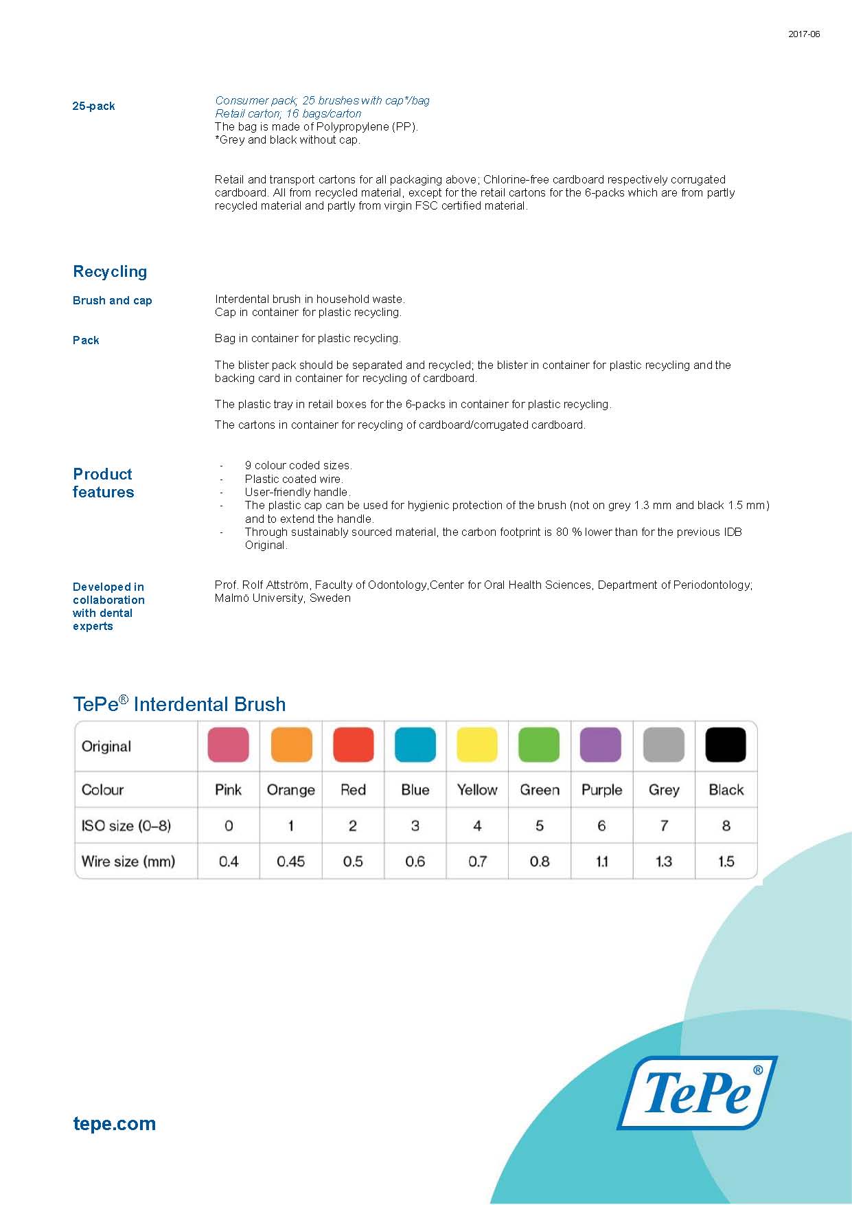 فرش مابين الأسنان ناعمة  IDB PINK