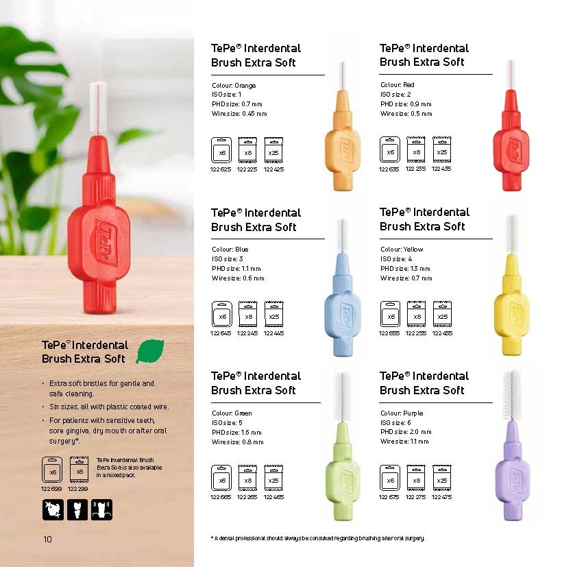 TePe® Interdental Brush Original Orange- 0.45 mm - 6 pieces