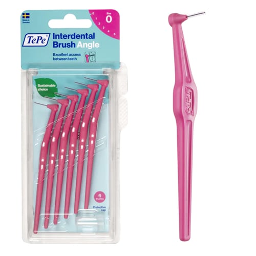 فرش مابين الأسنان مائلة ناعمة ANGLE PINK BLISTER