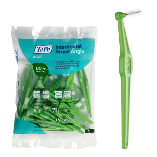 فرش مابين الأسنان مائلة ناعمة ANGLE GREEN