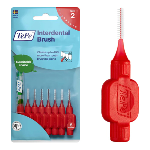 فرش مابين الأسنان ناعمة IDB RED