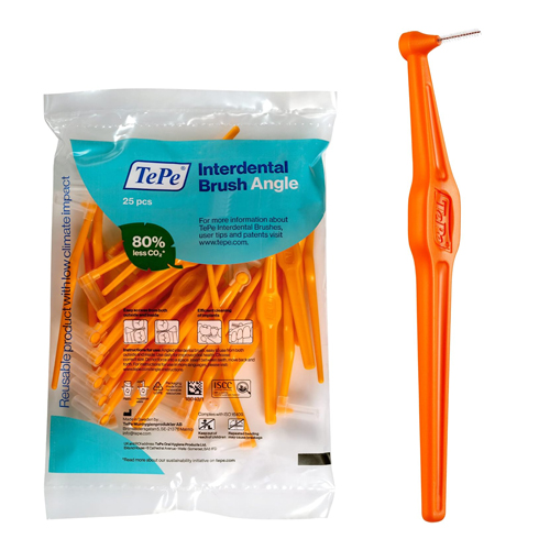 فرش مابين الأسنان مائلة ناعمة ANGLE ORANGE