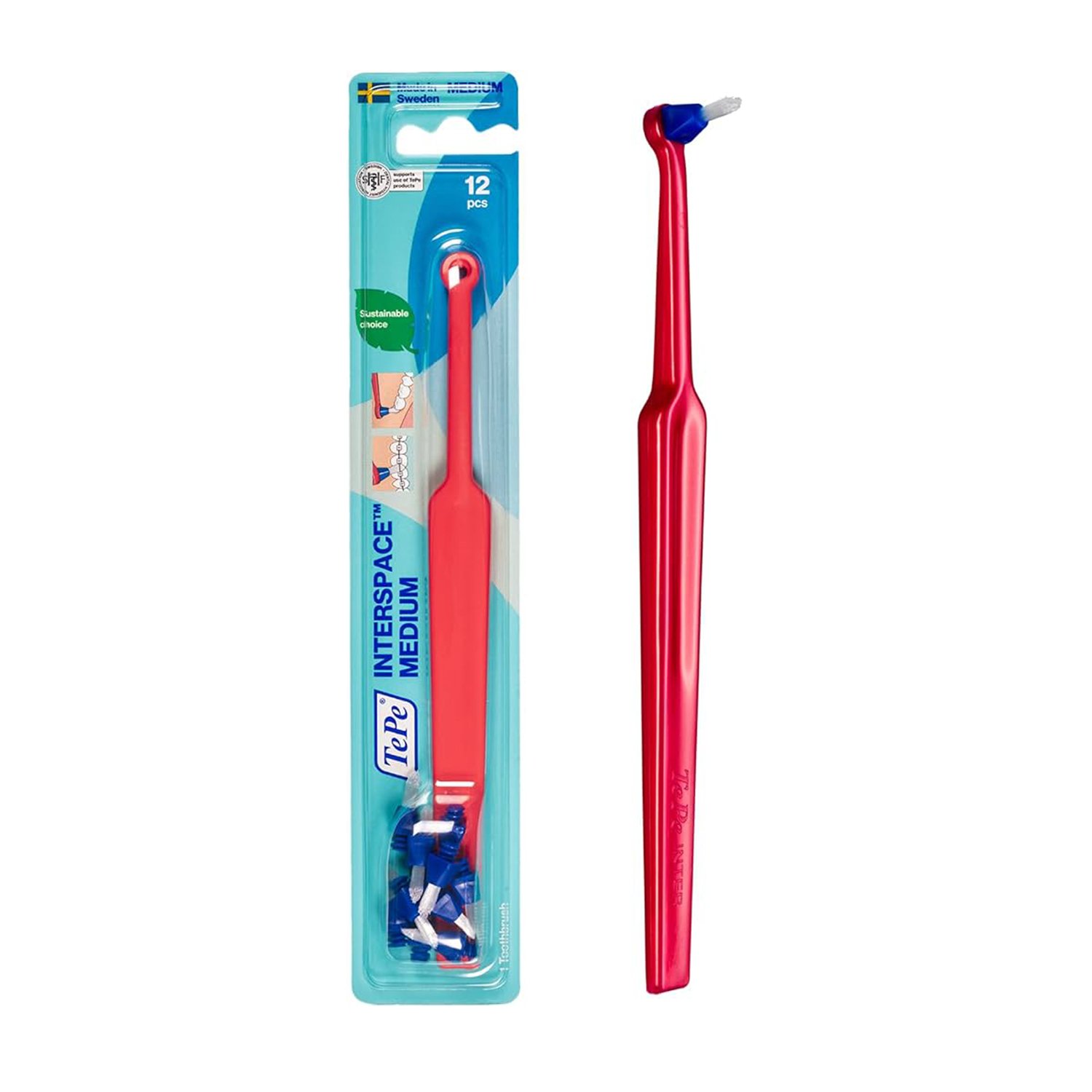 فرشاة أسنان متوسطة النعومة INTERSPACE MEDIUM