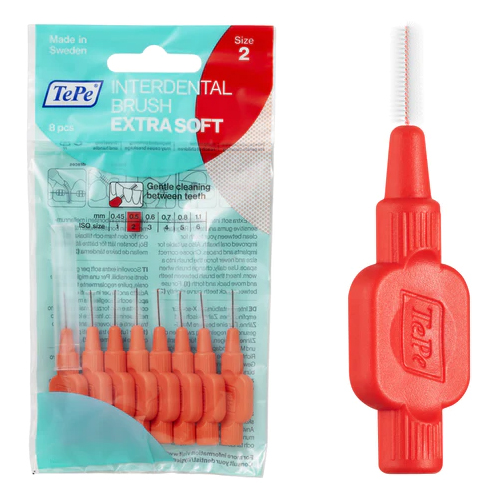 فرش مابين الأسنان فائقة النعومة IDB EXTRA SOFT RED