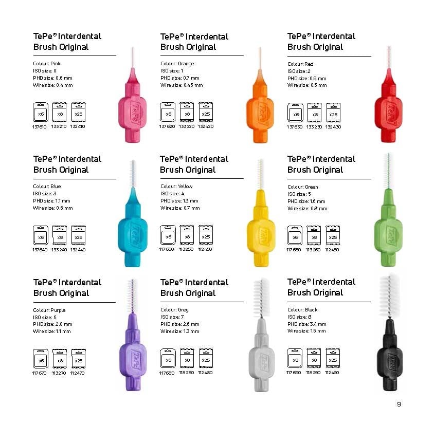 TePe® Interdental Brush Original Orange- 0.45 mm - 6 pieces