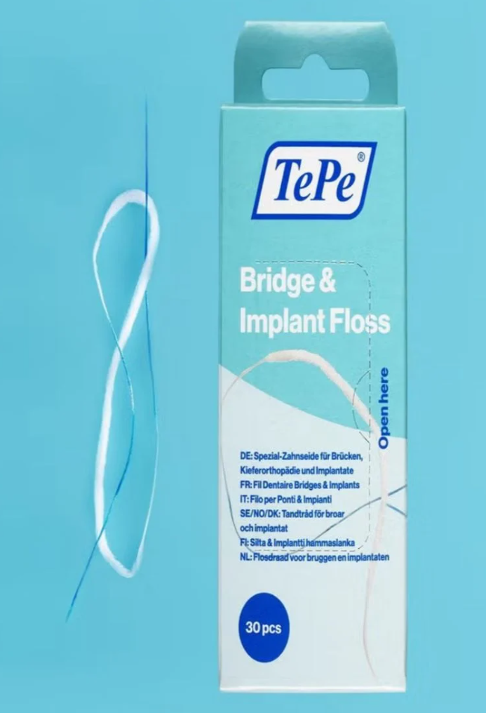 خيط سني عريض للزراعة Implant &brudig floss