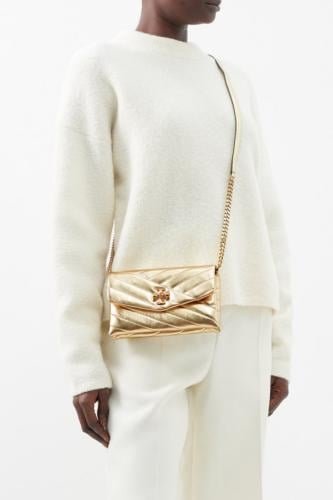 Tory Burch Kira Mini Bag — Metallic Gold