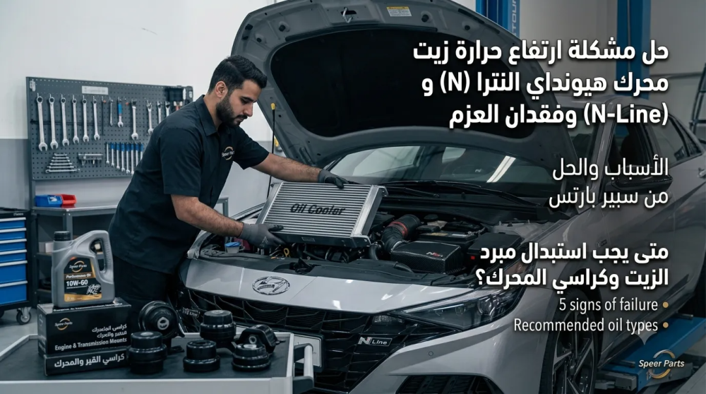 حل مشكلة ارتفاع حرارة زيت محرك النترا (N) وفقدان العزم | أسبابها والحل من سبير بارتس