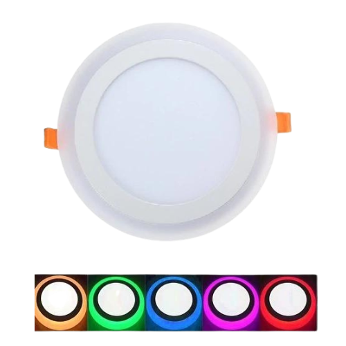 كشاف بنل 14 سم لون ابيض ايطار ملون.