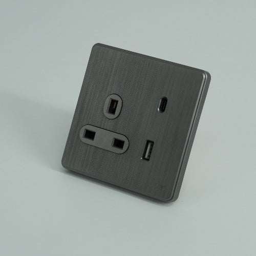 بيانو فضي فيش و USB برل TYPEC
