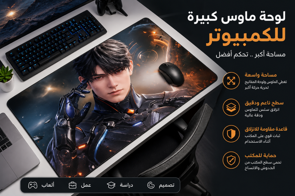 أفضل لوحة ماوس كبيرة للكمبيوتر: دليل اختيار ماوس باد مقاومة للانزلاق