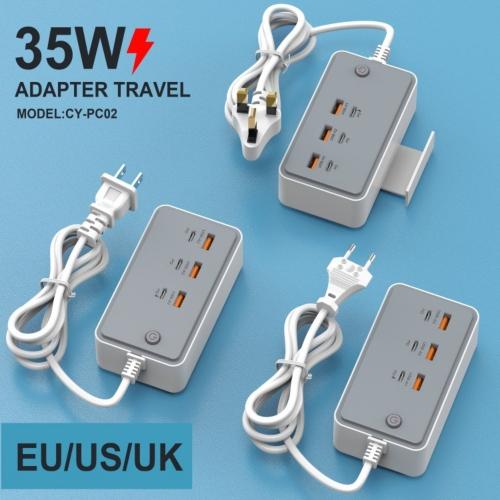 35 واط متعددة الوظائف USB نوع C مقبس الطاقة شحن سر...