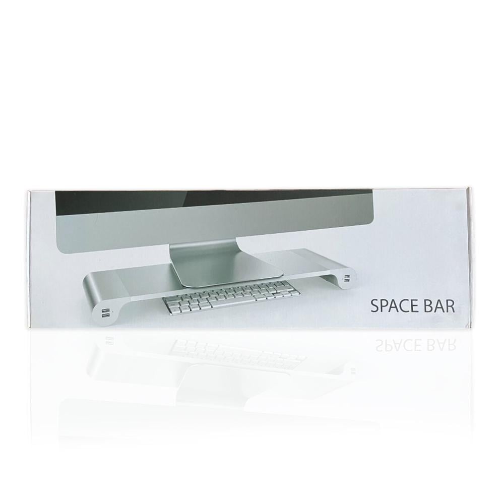 حامل لابتوب وكمبيوتر للمكتب مع 4 منافذ بيانات وشحن USB