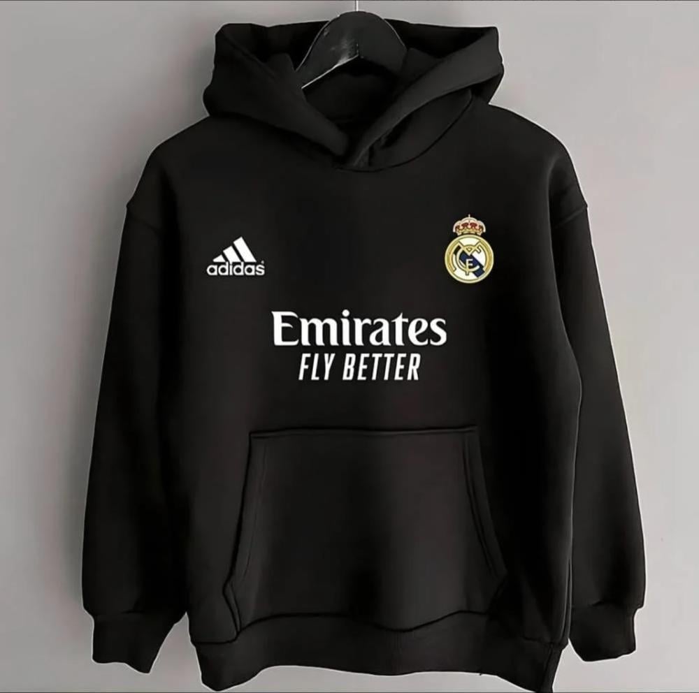 بلوفر ريال مدريد لون اسود بلوفر ريال مدريد اوفر سايز