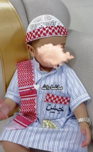 ثوب رمضاني للمواليد بتطريز اسم