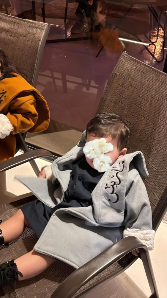 فروة شتوية شكل جديد رصاصي ولحمي