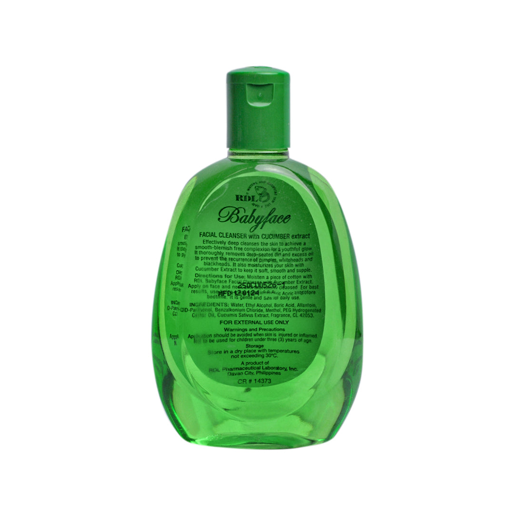 غسول الوجه بيبي فيس بخلاصة الخيار - 250 مل | Babyface Facial Cleanser Cucumber Extract - 250ml
