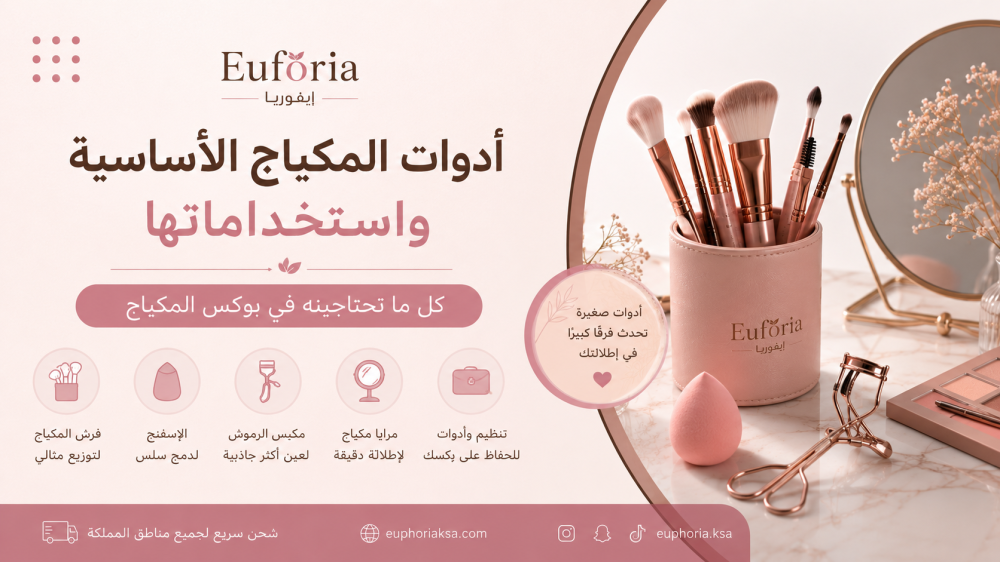أدوات المكياج الأساسية واستخداماتها كل ما تحتاجينه في بوكس المكياج