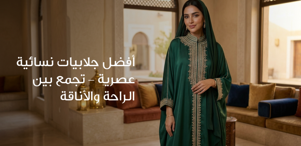 أفضل جلابيات نسائية عصرية - تجمع بين الراحة والأناقة