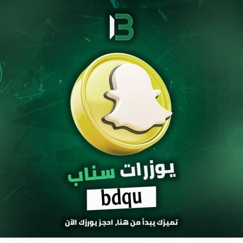 يوزر سناب شات مميز @bdqu