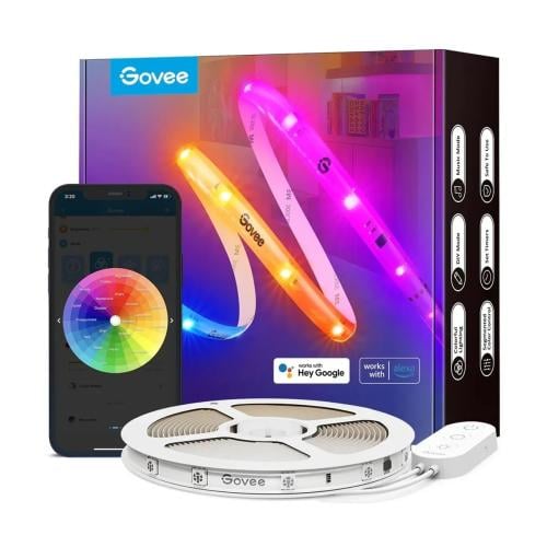 مصابيح Govee RGBIC Wi-Fi + Bluetooth LED مع طلاء و...