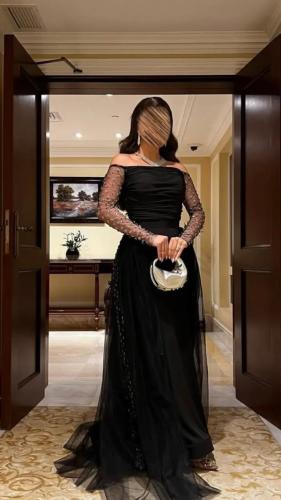 فستان سهرة اسود